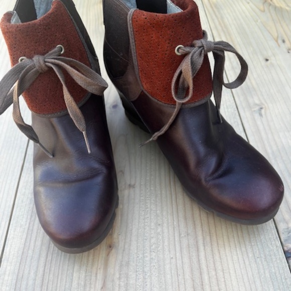 Women's - Merrell Wegetarian Eve - Cinnamon Smooth - Wedge Ankle Boots - US 9 - Picture 4 of 12